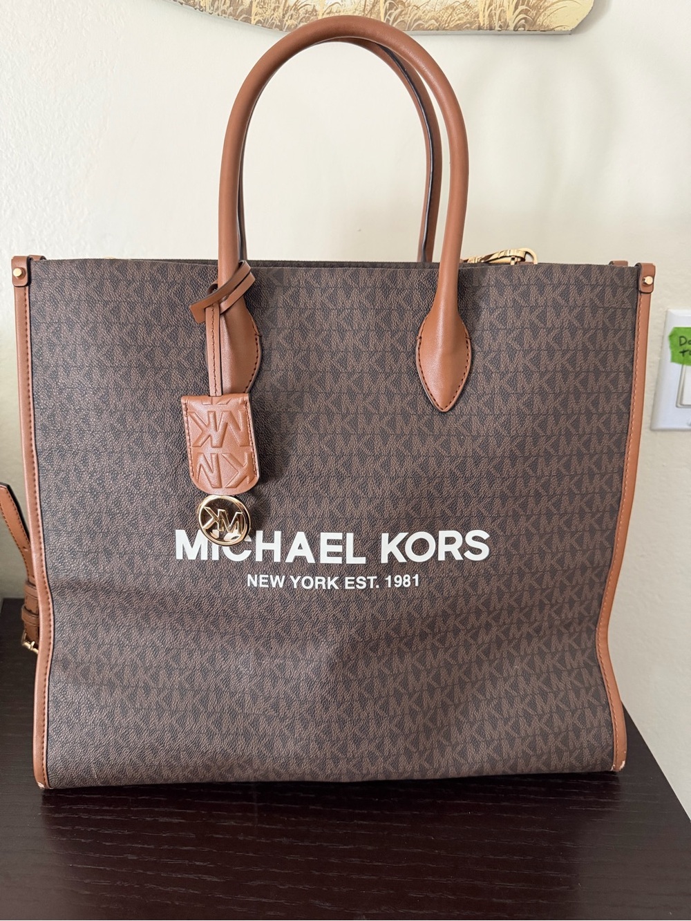 Michael Kors Signature Logo Tote Bag